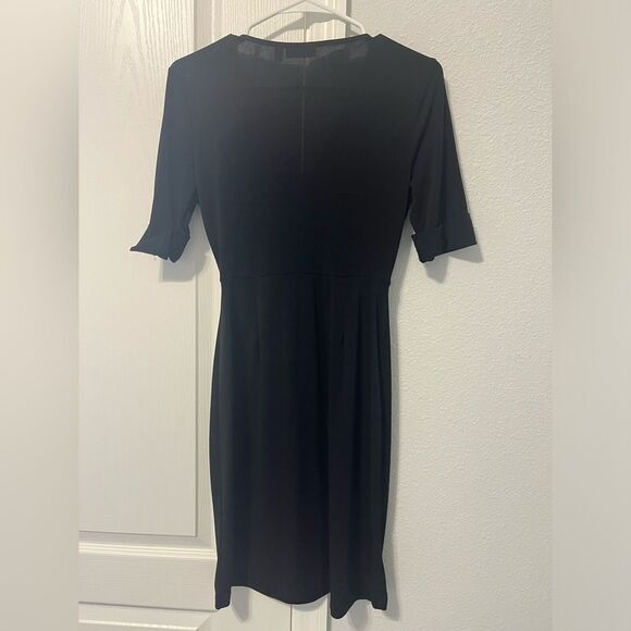 Apt. 9 Black Professional Dress 1/4 Sleeve Stretchy Size XS - Picture 2 of 5